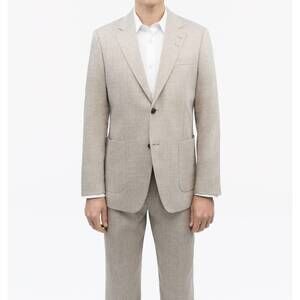 NEW TIGER OF SWEDEN justin p linen blend jacket in light ivory